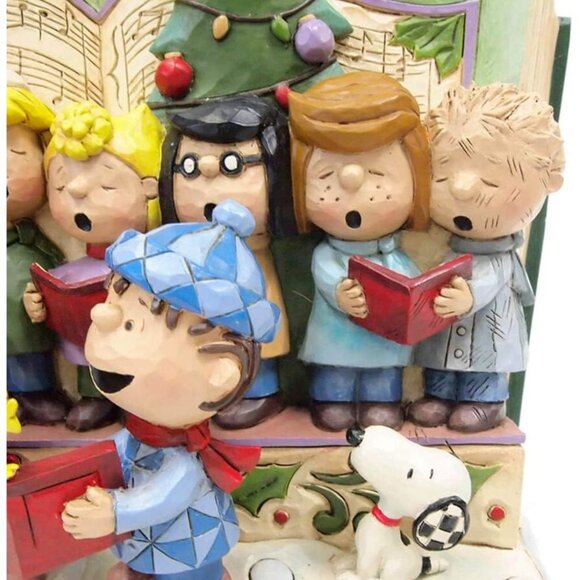 Enesco Jim Shore Peanuts Christmas Storybook Figurine 7.5" Multicolor NIB NEW - Picture 6 of 6
